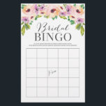 Wild Flower Double Sided Bridal Shower Games Flyer<br><div class="desc">Get the party started with this fun DOUBLE sided Bridal Shower Bingo and How Well Do You Know The Bride Game! 
 Double the fun for the price of one!
 
See all of our matching items in our Wild Flower Collection:
https://www.zazzle.com/collections/wildflower-119454796637555602
 
 Visit our website for more designs and inspiration: www.creativeuniondesign.com</div>