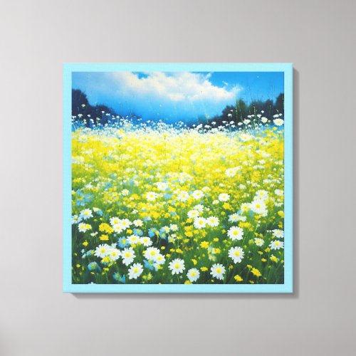 Wild Flower Field Canvas Print