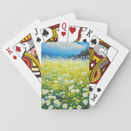 Wild Flower Field Playing Cards