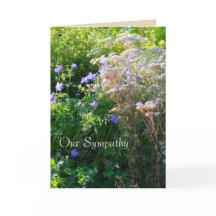 Wild Flower Field Sympathy Card