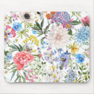 Wild flower garden mouse pad