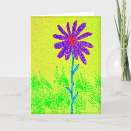 Wild Flower greeting card