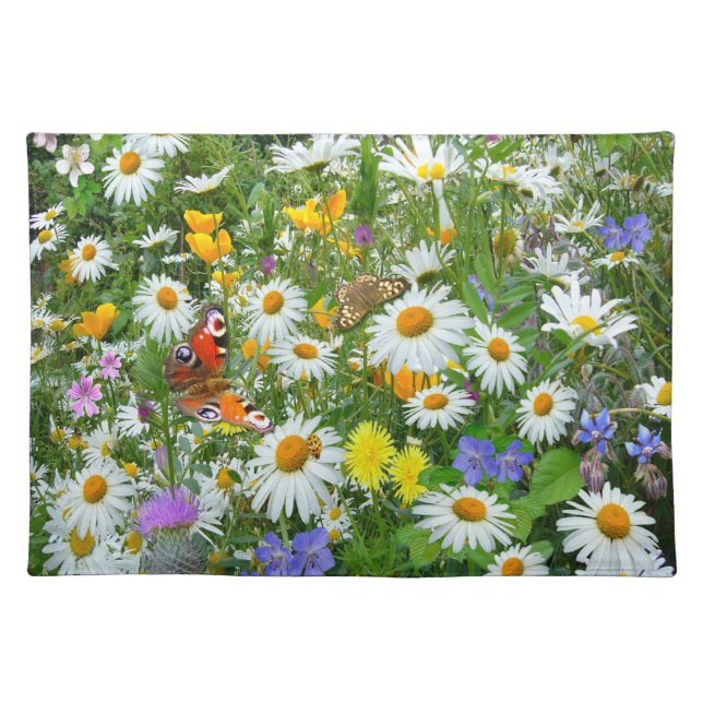 Wild Flower Meadow Cloth Placemat (Front)