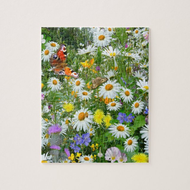 Wild Flower Meadow Jigsaw Puzzle (Vertical)