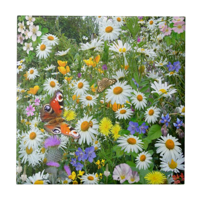 Wild Flower Meadow Tile (Front)