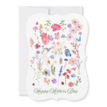 Wild Flower Mothers Day Card