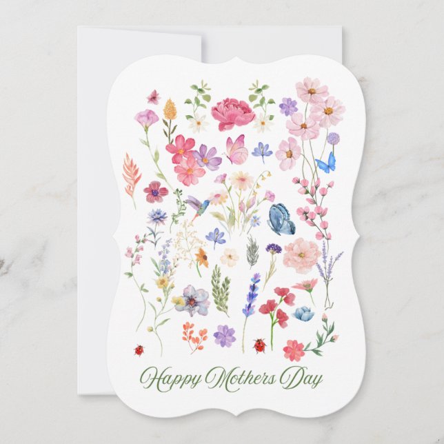 Wild Flower Mothers Day Card (Front)
