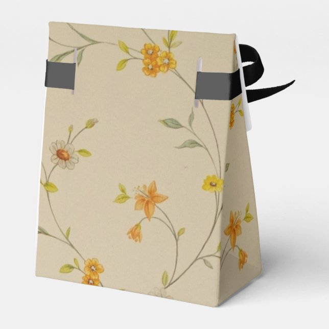 Wild Flower Party Favor Box  (Back Side)