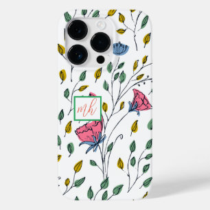 Wild Flower Pattern-Colorful Wild Flower-Floral Case-Mate iPhone 14 Pro Case