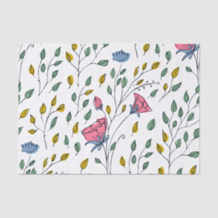 Wild Flower Pattern-Colorful Wild Flower-Floral Tissue Paper
