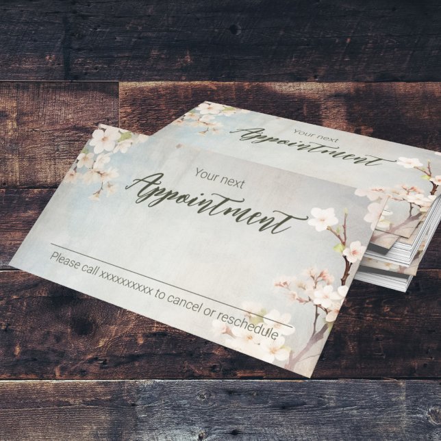 Wild flower shabby vintage  appointment card (Creator Uploaded)