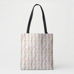 wild flower spring dainty floral summer garden tote bag