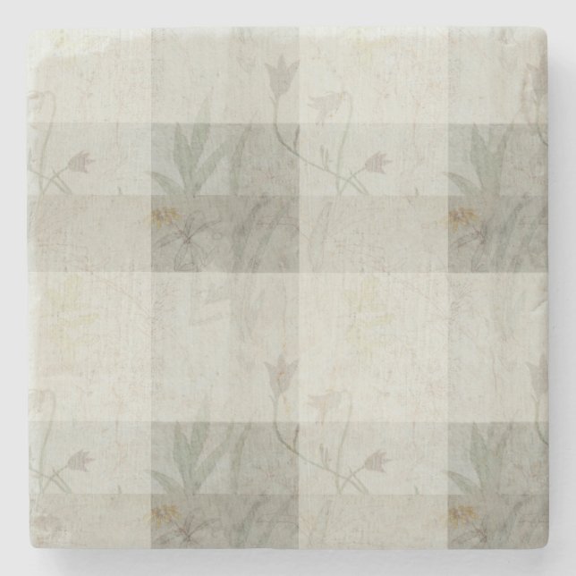 Wild Flower Stone Coaster (Front)