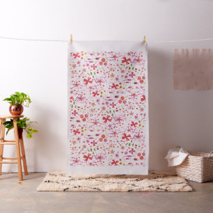 Wild Flower Watercolor Fabric
