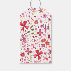 Wild Flower Watercolor Gift Tags