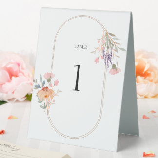 Wild Flower Wedding Table Tent
