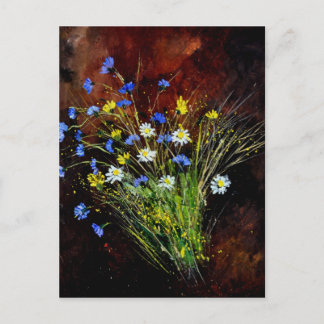wild flowers 1160 postcard