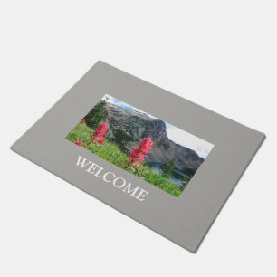 Wild Flowers and Craggy Mountains Doormat