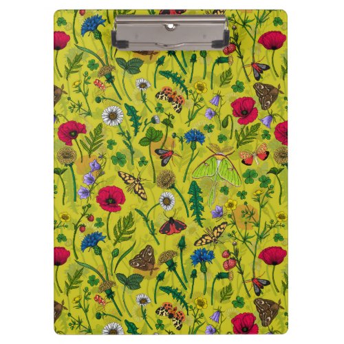 Wild flowers and moths 2 clipboard