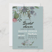 Wild Flowers | blue | Bridal Shower Invitations (Front)