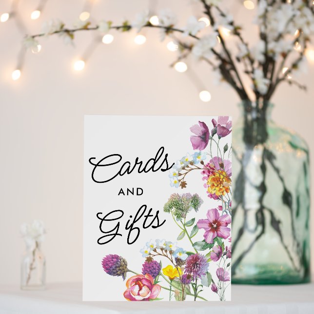 Wild Flowers | Boho  Card Gift Sign (In Situ (Wedding))