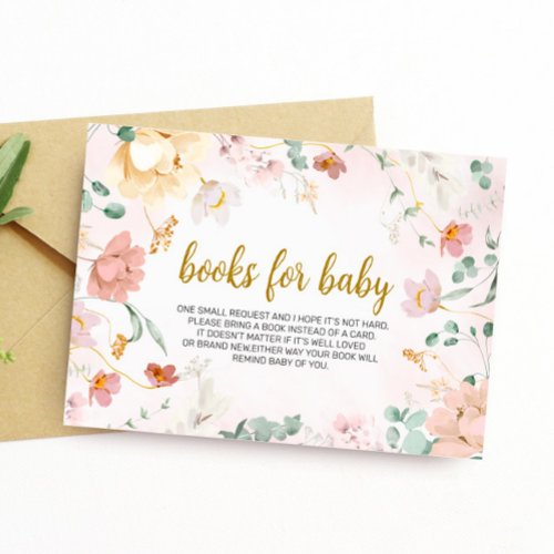 Wild Flowers Book for Baby Enclosure Card