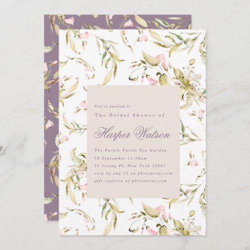 Wild Flowers Bridal Shower Invitation