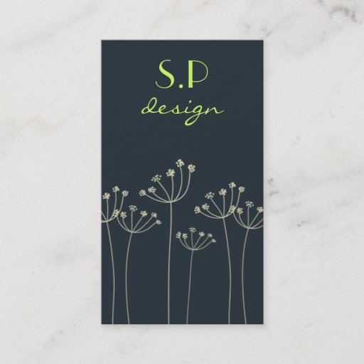 Customizable Wild Flowers Business Card
