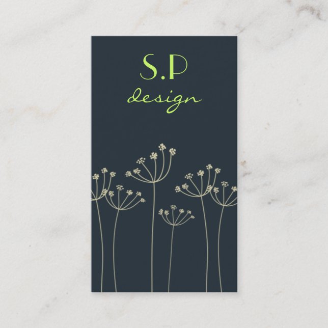 Wild Flowers Business Card (Front)