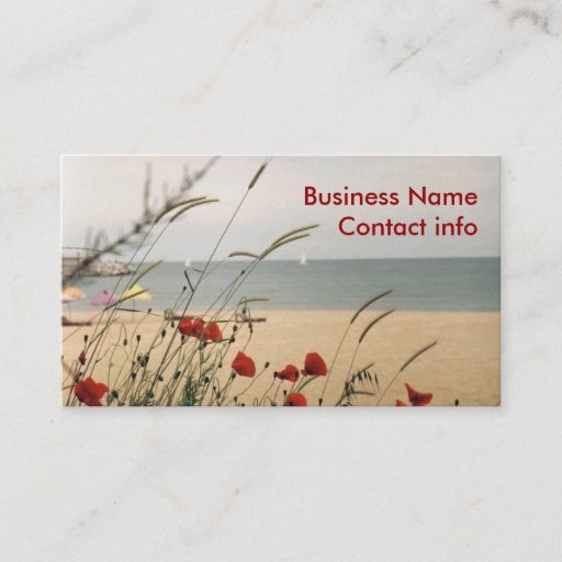 Customizable Wild Flowers Business Card Template