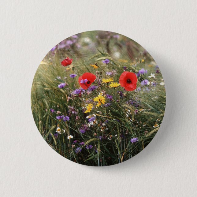 Wild flowers button (Front)