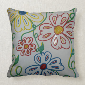 Wild Flowers by Lina Throw Pillow