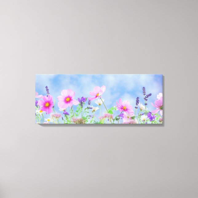 Wild flowers canvas print (Front)
