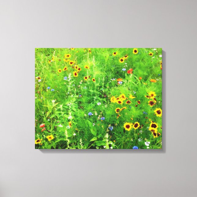 WILD FLOWERS  CANVAS PRINT (Front)