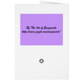 Wild flowers Card (Back)