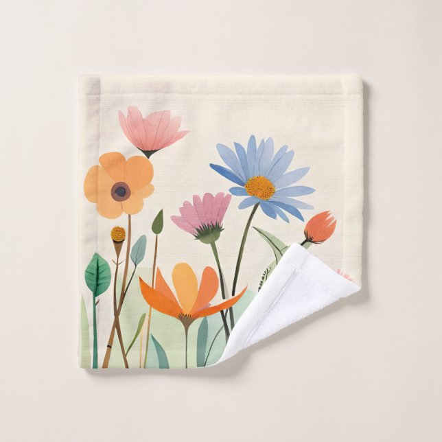 Wild Flowers Caress  Wash Cloth (Wash Cloth)