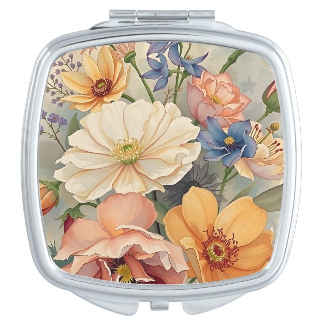 Wild flowers compact mirror (Front)