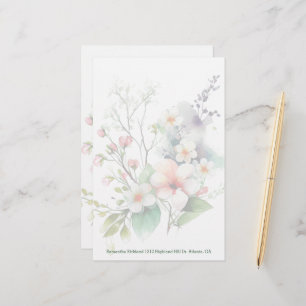 Wild Flowers Custom Stationery