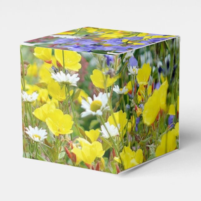 Wild Flowers Favor Boxes (Front Side)