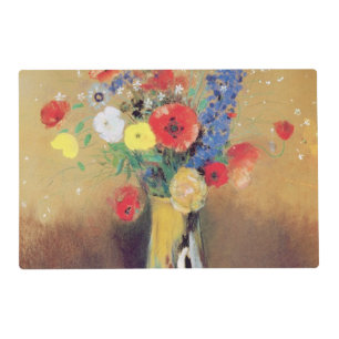 Wild flowers in a Long-necked Vase, c.1912 Placemat