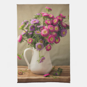 Wild Flowers in a Vase Kitchen Dish Towel