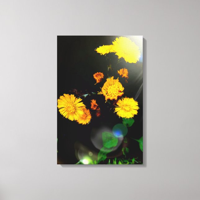 Wild flowers in the sunshine canvas print (Front)