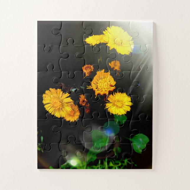 Wild flowers in the sunshine jigsaw puzzle (Vertical)