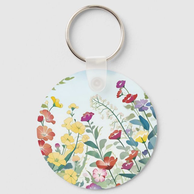 Wild Flowers Keychain (Front)