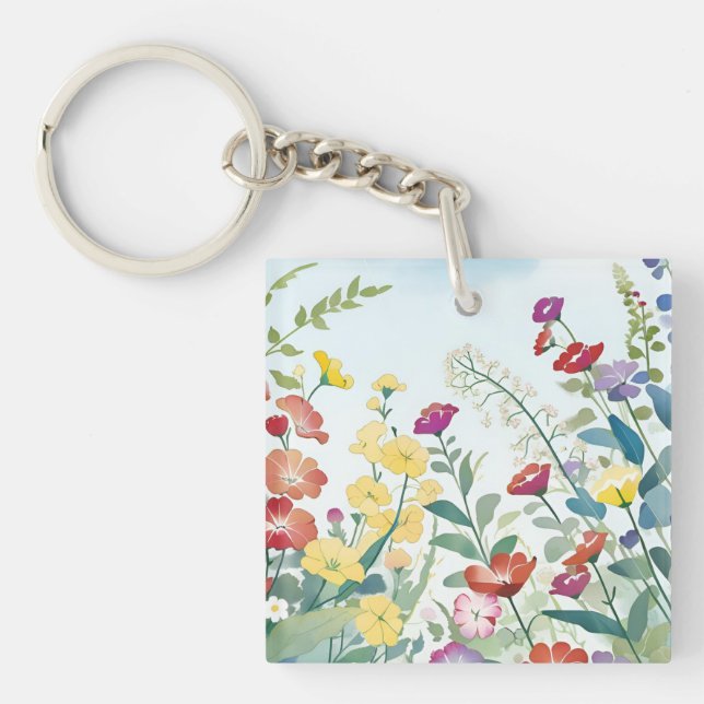 Wild Flowers Keychain (Front)