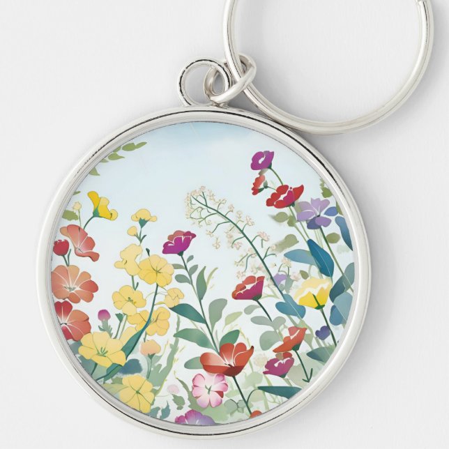 Wild Flowers Keychain (Front)