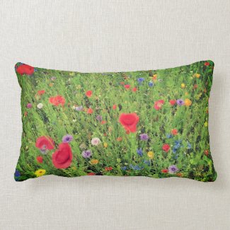 Wild flowers mix Lumbar Pillow