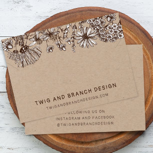 Wild Flowers Necklace Bracelet Display Card