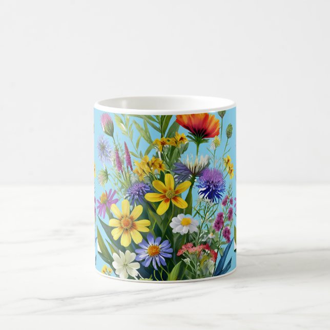 Wild Flowers Pattern Coffee Mug (Center)