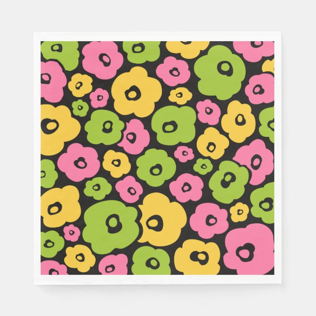 Wild Flowers Pattern Napkins (Front)